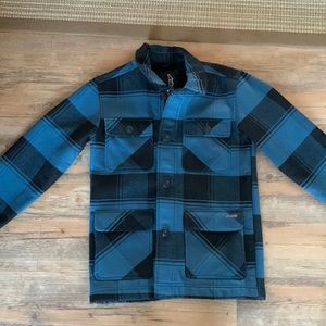 Alpinestars blue and black plaid jacket